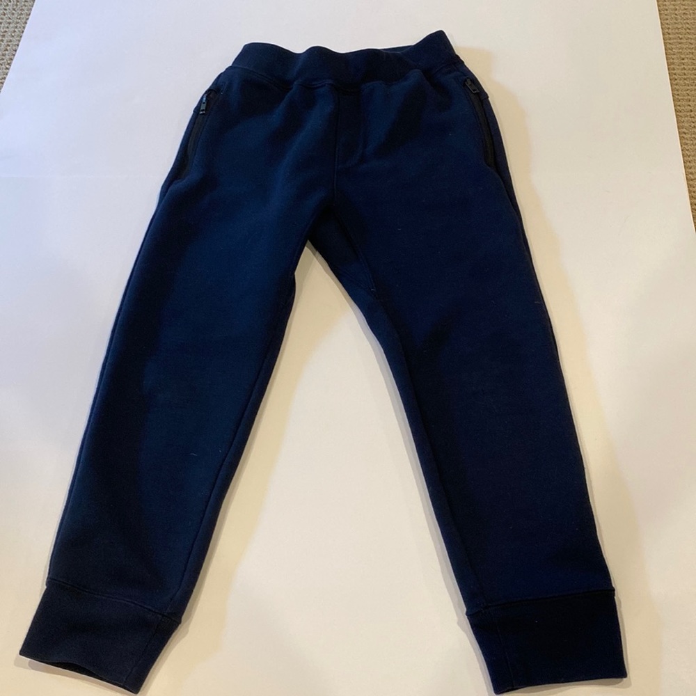 UNIQLO NAVY KIDS SWEAT PANT WITH 2 SIDE ZIPPERS